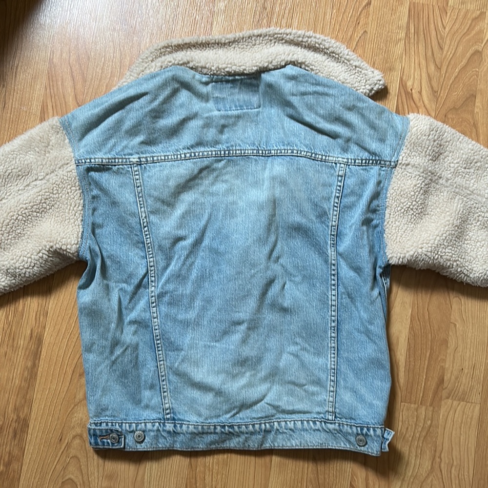 Shearling Denim Jacket - image 3